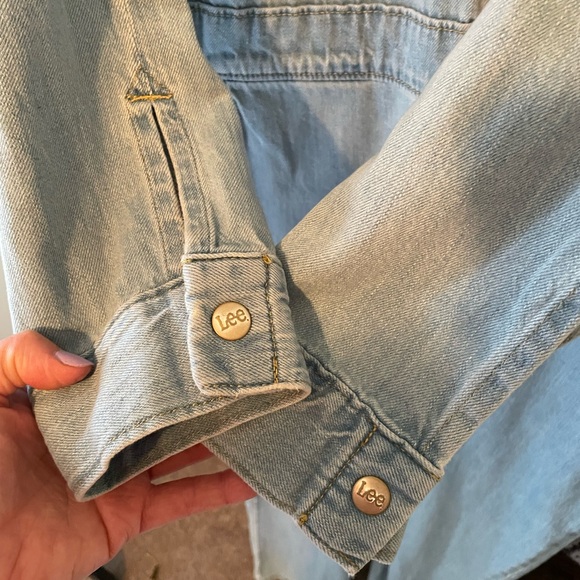 LEE Womens Vintage Modern Union Alls Denim Coveralls Jumpsuit Light Wash Medium - Picture 6 of 13